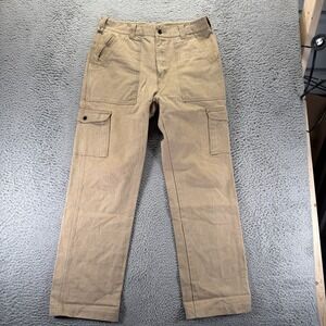 Saratoga Pant Mens 34x33 Brown Cotton Cargo Straight Workwear Utility Tactical